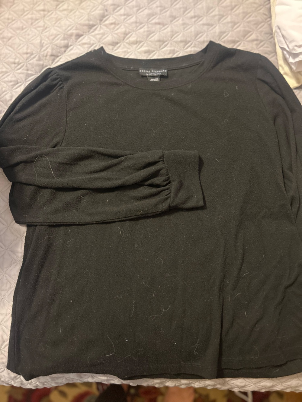 Sanctuary Black Crewneck Top